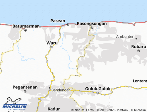 MICHELIN Sana Tengah map - ViaMichelin
