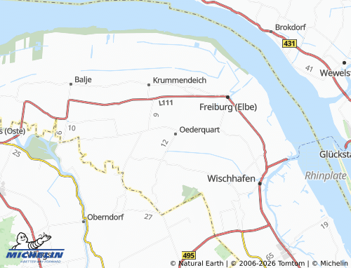 Mapa MICHELIN Oederquart - ViaMichelin