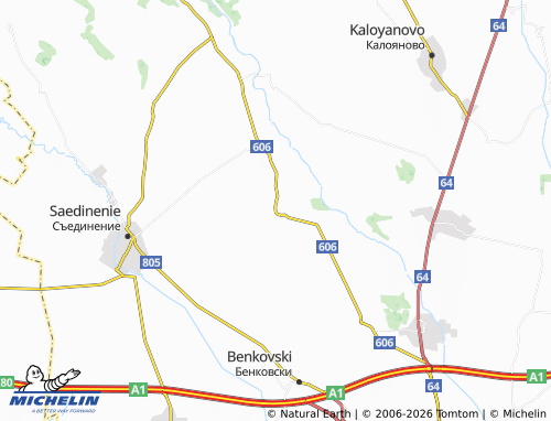 MICHELIN Malak Chardak map - ViaMichelin