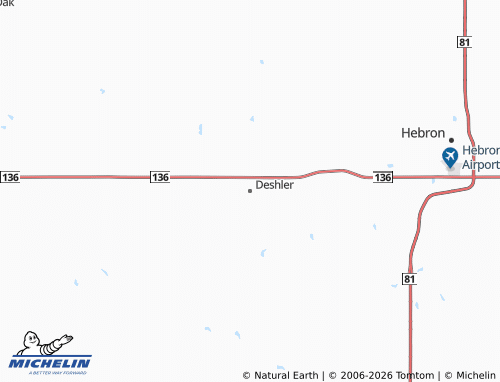 Mapa MICHELIN Deshler - ViaMichelin