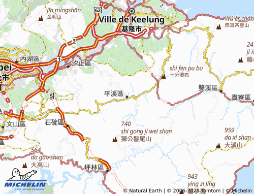 Kaart MICHELIN ping xi qu - ViaMichelin