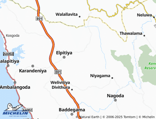 MICHELIN Wallambagala North map - ViaMichelin