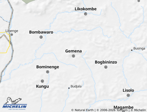 MICHELIN Gemena map - ViaMichelin