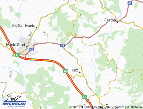 MICHELIN Bunjani map - ViaMichelin