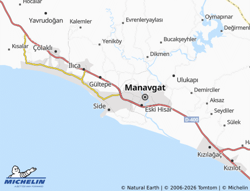 MICHELIN Mimarsinan map - ViaMichelin