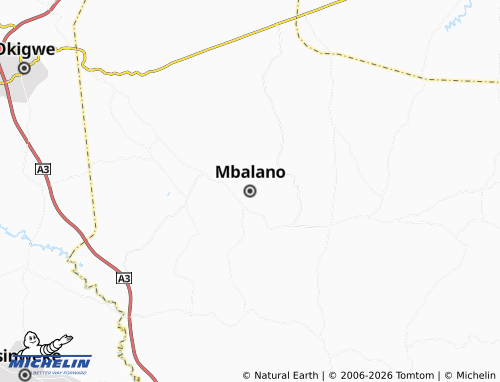 Kaart MICHELIN Mbalano - ViaMichelin