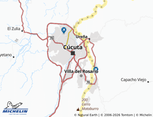 Mapa MICHELIN San Mateo - ViaMichelin