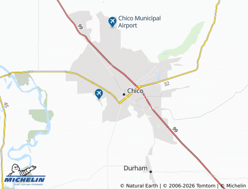 Mappa MICHELIN Chico - ViaMichelin