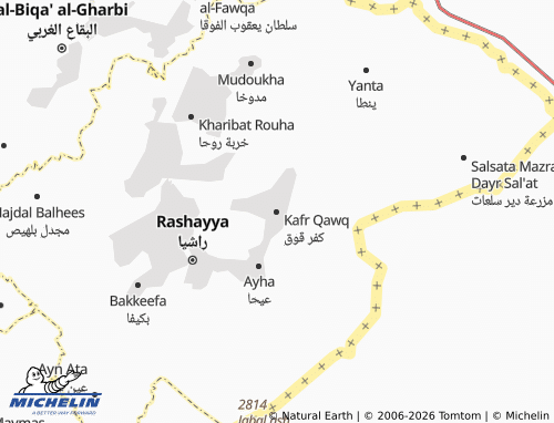 Mapa MICHELIN Kafr Qawq - ViaMichelin