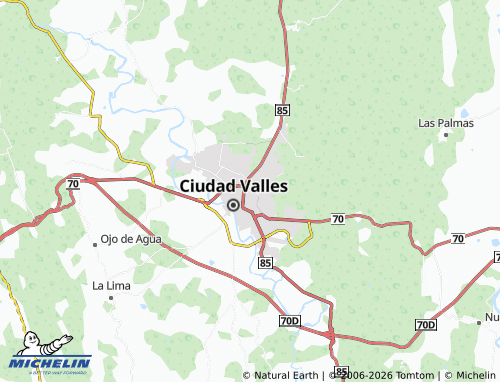 MICHELIN Jardines del Valle map - ViaMichelin
