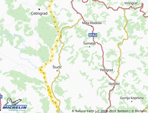 Mappa MICHELIN Kudići - ViaMichelin