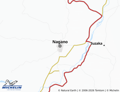Kaart MICHELIN Nagano - ViaMichelin