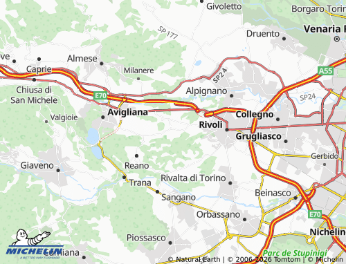 Mappa MICHELIN Rosta - ViaMichelin