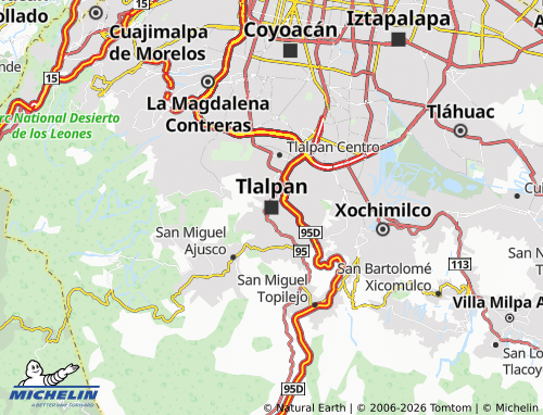 Mappa MICHELIN Tlalpan - ViaMichelin