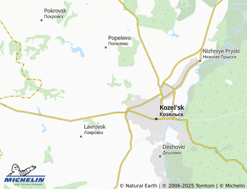 MICHELIN Usovo map - ViaMichelin