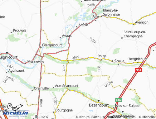 Mapa MICHELIN Houdilcourt - ViaMichelin