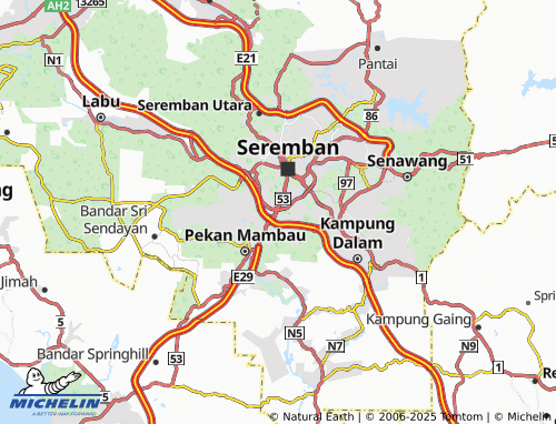 MICHELIN Taman Happy map - ViaMichelin