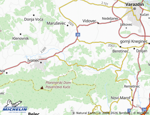 Mapa MICHELIN Gačice - ViaMichelin