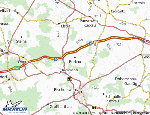 MICHELIN Burkau map - ViaMichelin