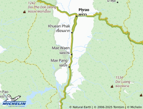 MICHELIN Mae Waen map - ViaMichelin