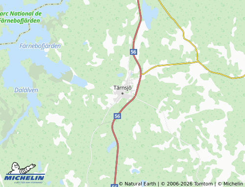 MICHELIN Tärnsjö map - ViaMichelin