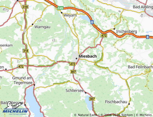 Mappa MICHELIN Miesbach - ViaMichelin