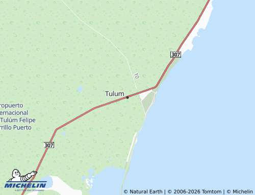 MICHELIN Tulum map - ViaMichelin
