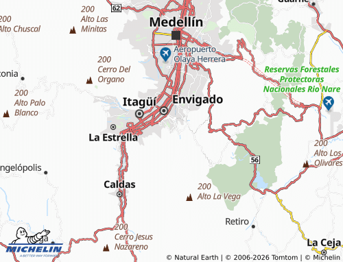 Carte MICHELIN San Rafael - ViaMichelin