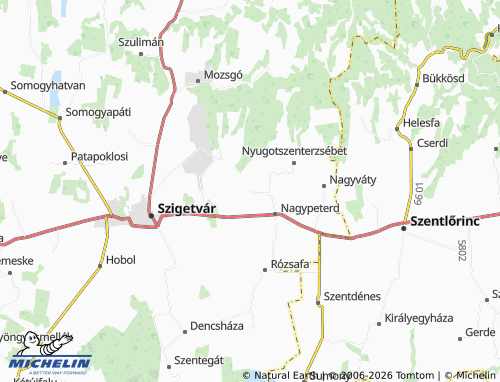Mapa MICHELIN Kispeterd - ViaMichelin