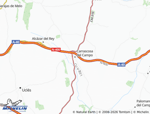 MICHELIN Carrascosa del Campo map - ViaMichelin