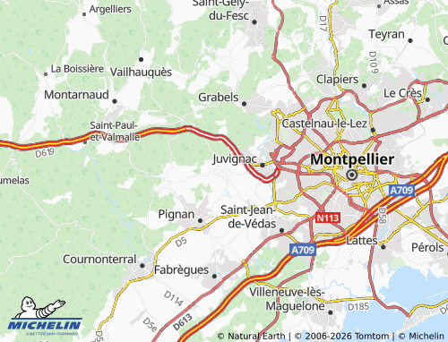 MICHELIN Saint-Georges-d'Orques map - ViaMichelin