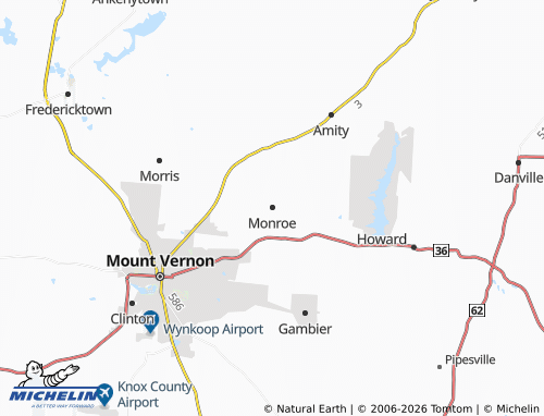 Kaart MICHELIN Monroe - ViaMichelin