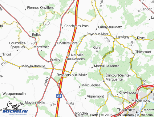 Carte MICHELIN Ricquebourg - ViaMichelin