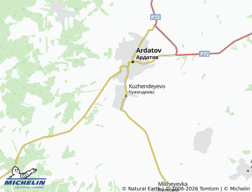 MICHELIN-Landkarte Kuzhendeyevo - ViaMichelin