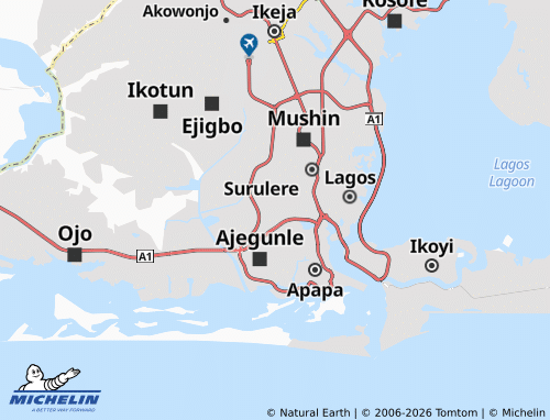 Carte MICHELIN Orile-Iganmu - ViaMichelin