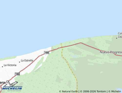 MICHELIN Barra de San Pedro map - ViaMichelin