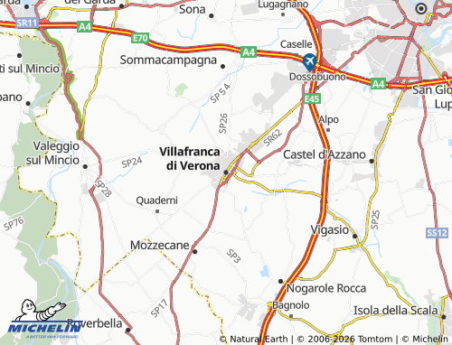 MICHELIN Villafranca di Verona map - ViaMichelin
