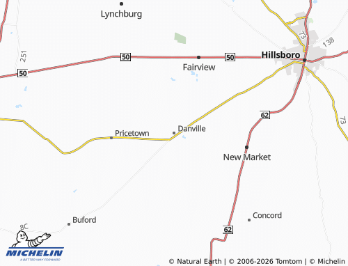 Carte MICHELIN Danville - ViaMichelin