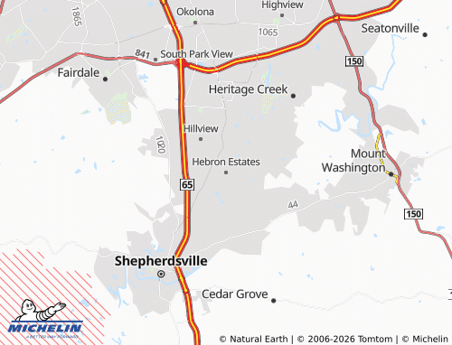 Mapa MICHELIN Hebron Estates - ViaMichelin