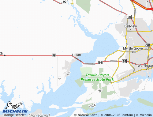 Mappa MICHELIN Lillian - ViaMichelin