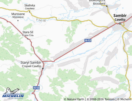 Mapa MICHELIN Torhanovychi - ViaMichelin