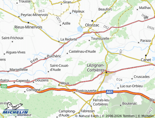 MICHELIN Escales map - ViaMichelin