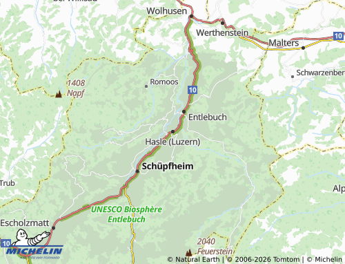 Mapa MICHELIN Hasle (Luzern) - ViaMichelin