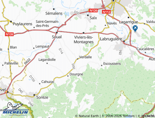 Mapa MICHELIN Verdalle - ViaMichelin