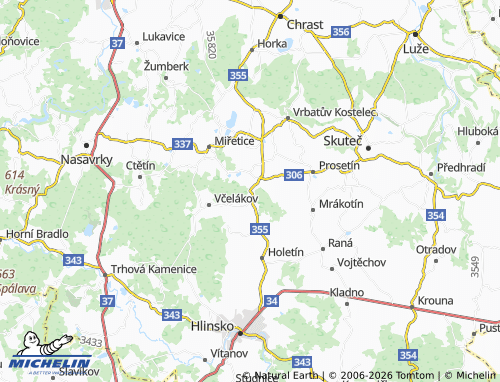 Mapa MICHELIN Tisovec - ViaMichelin