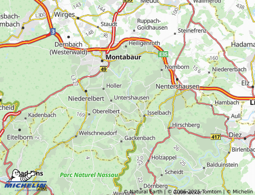 MICHELIN-Landkarte Bladernheim - ViaMichelin