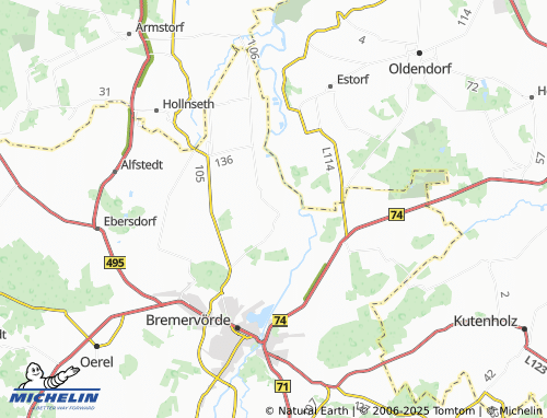MICHELIN Nieder Ochtenhausen map - ViaMichelin