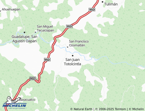MICHELIN San Juan Totolcintla map - ViaMichelin