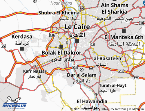 Kaart MICHELIN al-Rawdah wal-Miqyas - ViaMichelin