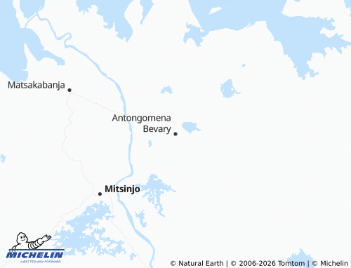 Mappa MICHELIN Antongomena Bevary - ViaMichelin